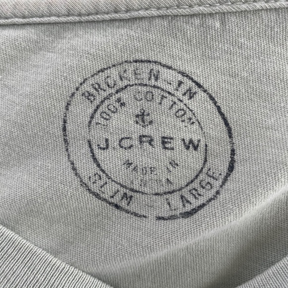 J. Crew / Mint Green Pocket Tee - Picture 6 of 7
